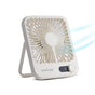 InstaCuppa USB Rechargeable Fan with Adjustable Speed - Dual Use Table and Wall Mount, Speed and Battery Display, Aroma Diffuser, Quiet Under 40 dB
