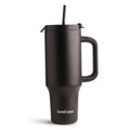 InstaCuppa 1200 mL Insulated Tumbler with Lid, BPA Reusable Straw and Handle - Stainless Steel, Keeps Beverages Hot and Cold, Fits Cup Holders, Ideal for Water, Coffee, Tea, Coffee Mug for Home, Office