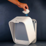 InstaCuppa Smart Sensor Cabinet Trash Bin 7L – Automatic Touchless Battery-Operated Dustbin, Ideal for Kitchen, Bathroom, Kids Room, Includes Cabinet Hanger & Self-Adhesive Hook