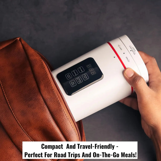 InstaCuppa Portable Electric Kettle With Temperature Control, Travel Electric Water Bottle For Boiling Hot Water with Cool Touch Exterior, Automatic Shut Off, Dry Boil Protection, 500 ML, 300 Watts