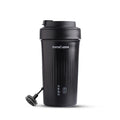 InstaCuppa Portable Milk Frother Mug – 4 Settings | Froths Milk, Stirs Cold Drinks, Boils Water, Keeps Warm | 300ml Capacity, Stainless Steel Interior with Nonstick Coating, Lid with Spout