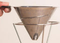 InstaCuppa Pour Over Coffee Dripper Stainless Steel Slow Drip Coffee Filter Metal Cone