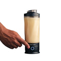 InstaCuppa Electric Protein Shaker Bottle 600ml, USB-C Rechargeable, IPX7 Waterproof, 6500 RPM, BPA-Free Jar, USB-C Rechargeable