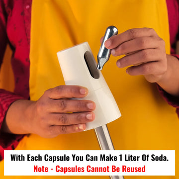 Instacuppa Soda Capsules - Pack of 30, Compatible Only with InstaCuppa Portable Soda Maker Bottle, Carbonates Beverages in 30 Seconds