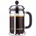 InstaCuppa French Press Coffee Maker with Smooth Plunger Mechanism, 4 Part Filtration, Measurement Markings