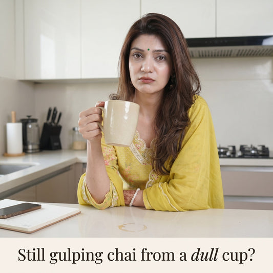 InstaCuppa - Double Wall Glass Coffee Mug - No More Dull Cups for Your Chai