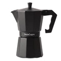 InstaCuppa Moka Pot 300 ml (6 Moka Cups) - Aluminium Stovetop Espresso-Style Coffee Maker and Coffee Percolator for Gas Stove, Brass Safety Valve, Stay-Cool Handle