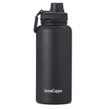 InstaCuppa Insulated Water Bottle 1L — Stainless Steel Thermos Flask, Double-Wall Vacuum, Sports Sipper Lid