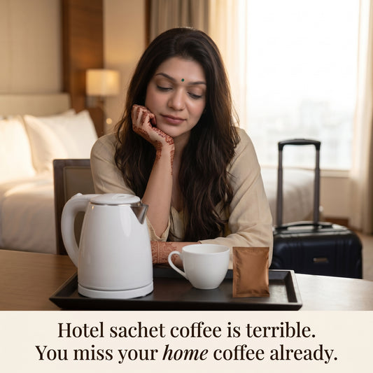 InstaCuppa - Travel French Press Mug for Travel - No More Hotel Instant Coffee Sachets