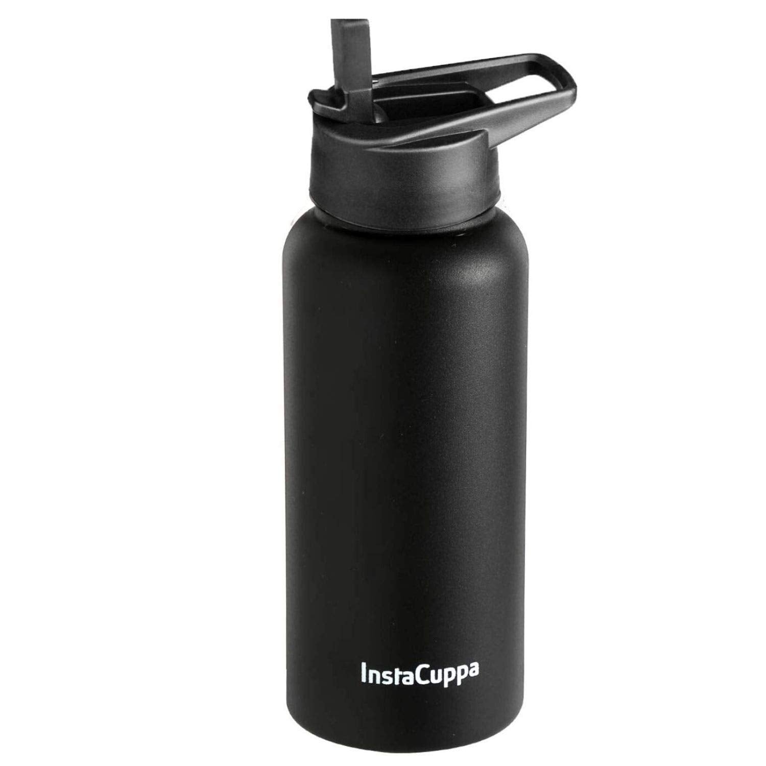 Simple Plastic Sipper Water Bottle For School & Gym Black Color 650ml