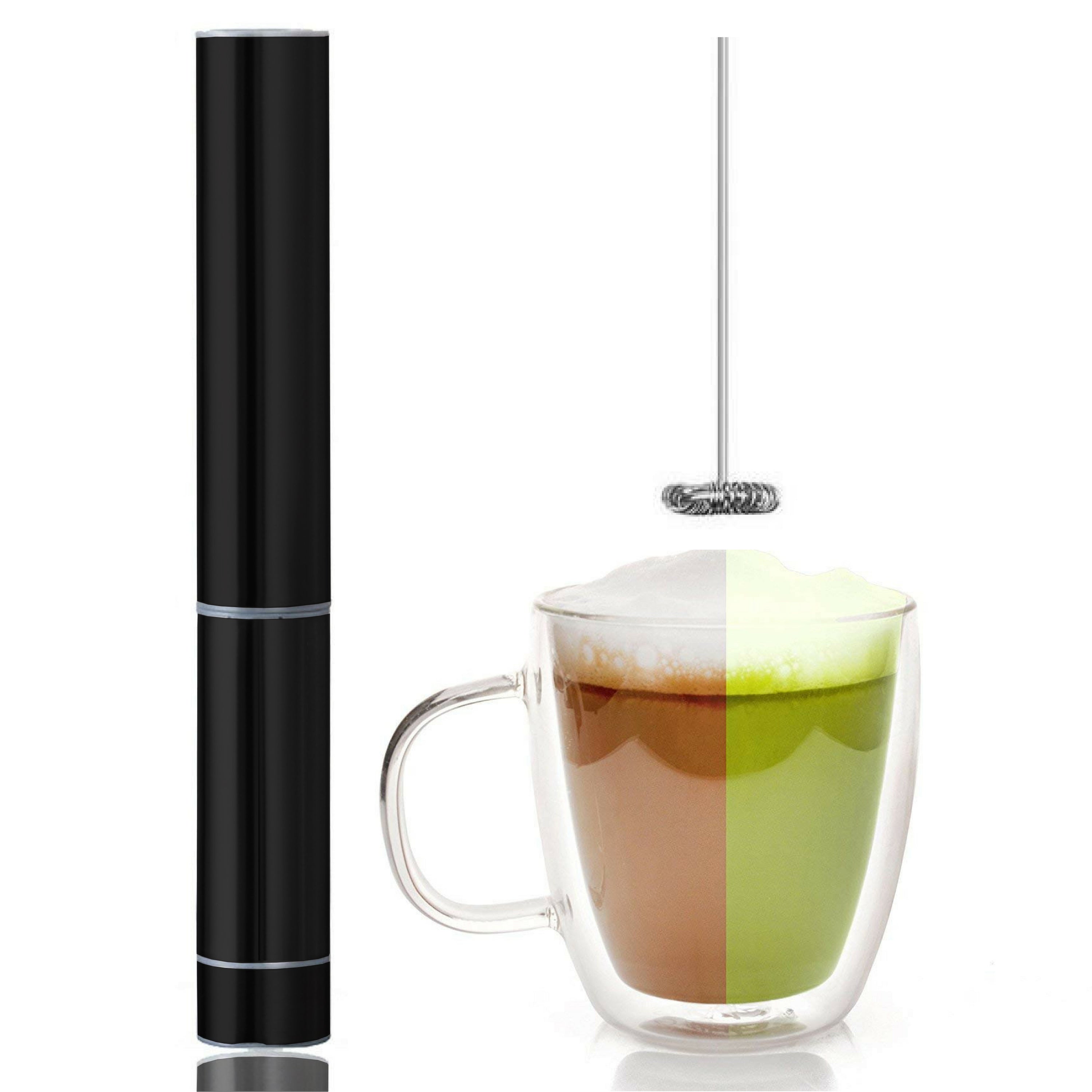  Milk Frother Handheld, Battery Operated Travel Coffee