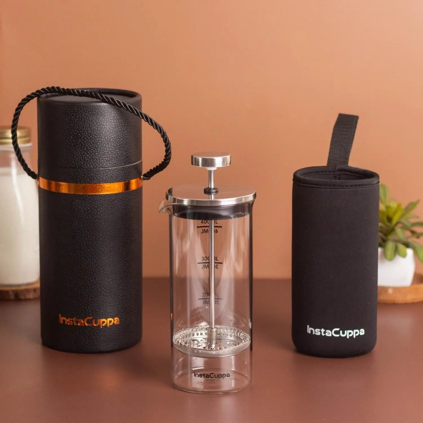 InstaCuppa Heavy Duty Manual Press Fruit Juicer with Premium Quality Cast Iron Build, Professional Citrus Press, Orange Squeezer and Lime Squeezer