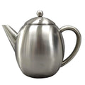 InstaCuppa Stainless Steel Tea Pot with Removable Tea Infuser, Easy to Pour Spout, Cool Touch Handle, Attractive Design, Unbreakable Build, 1.2 Litre