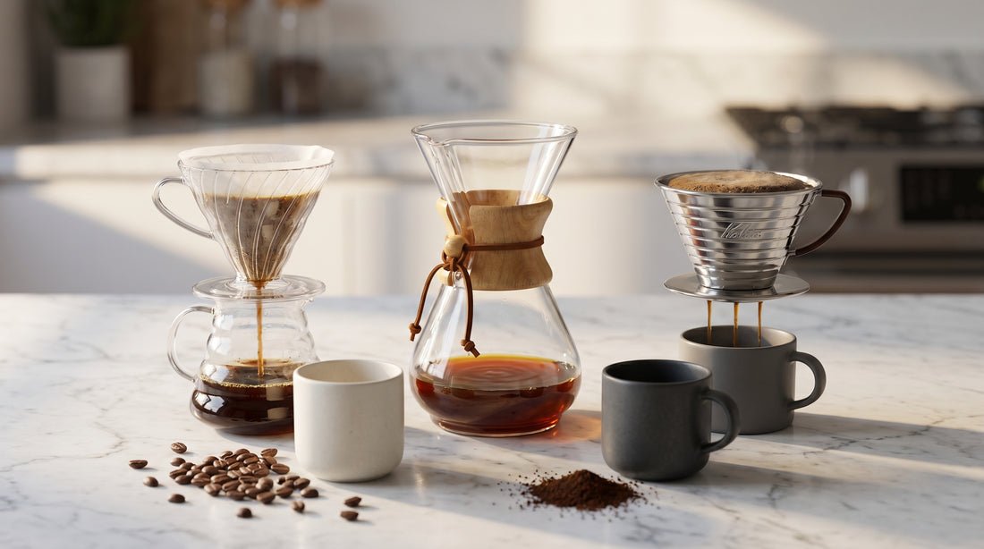 V60 vs Chemex vs Kalita Wave: 3 Pour Over Drippers Compar... – InstaCuppa  Store