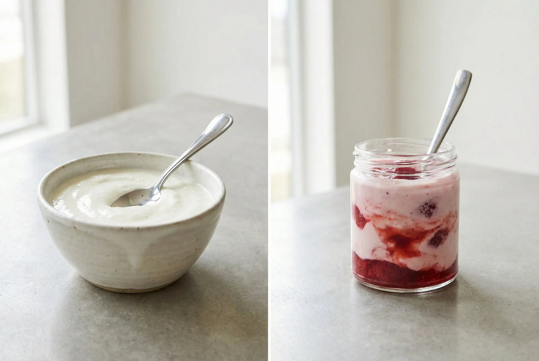 Curd vs yogurt comparison side by side