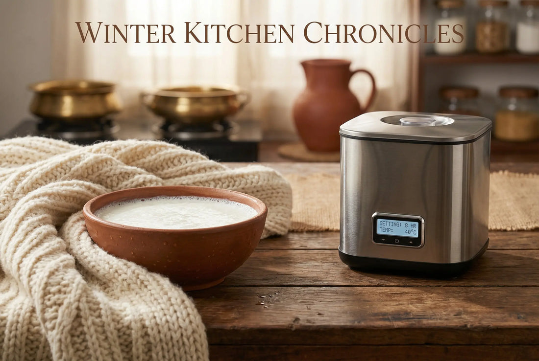 Setting curd in winter blanket wrap vs curd maker