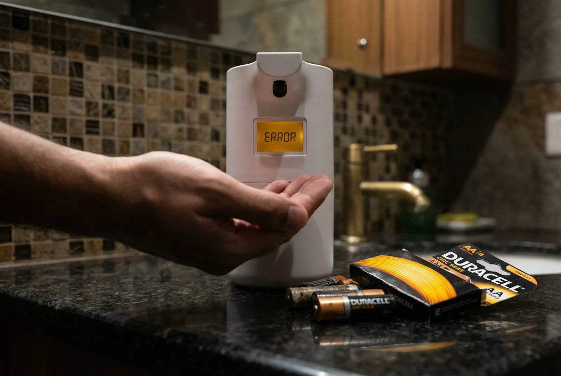 Automatic soap dispenser not working troubleshooting with batteries