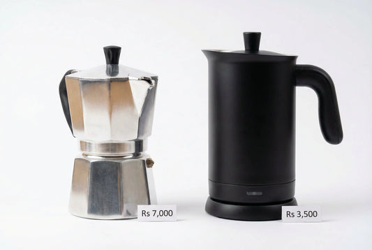 Bialetti aluminium vs InstaCuppa stainless steel electric moka pot