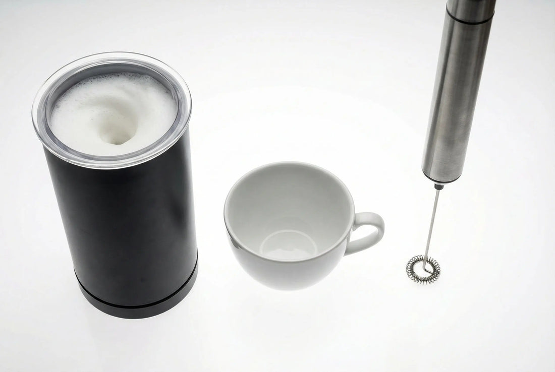 Electric countertop milk frother vs handheld frother wand comparison