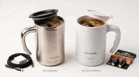 Best Self-Stirring Mugs in India 2026: Rechargeable vs Battery