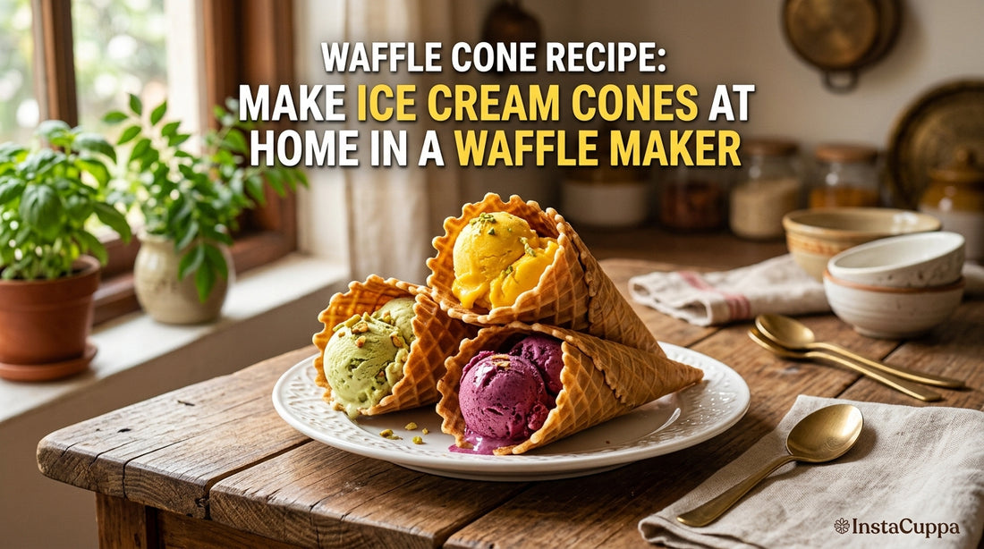 Waffle Cone Recipe: Make Ice Cream Cones at Home in a Waffle Maker