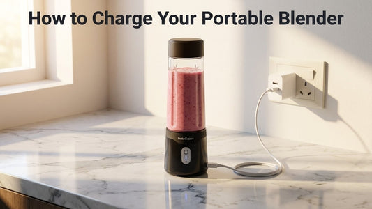 How to Charge Your Portable Blender — InstaCuppa V2 blender bottle charging guide