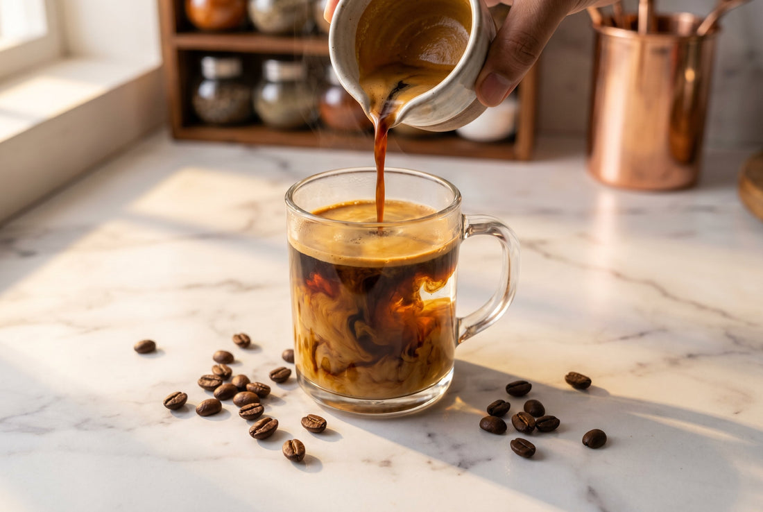 How to make americano at home with espresso and hot water