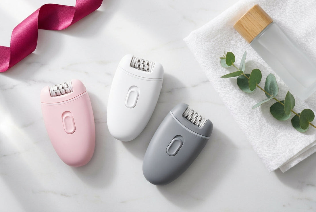Best epilator in India 2026 picks on a marble bathroom counter