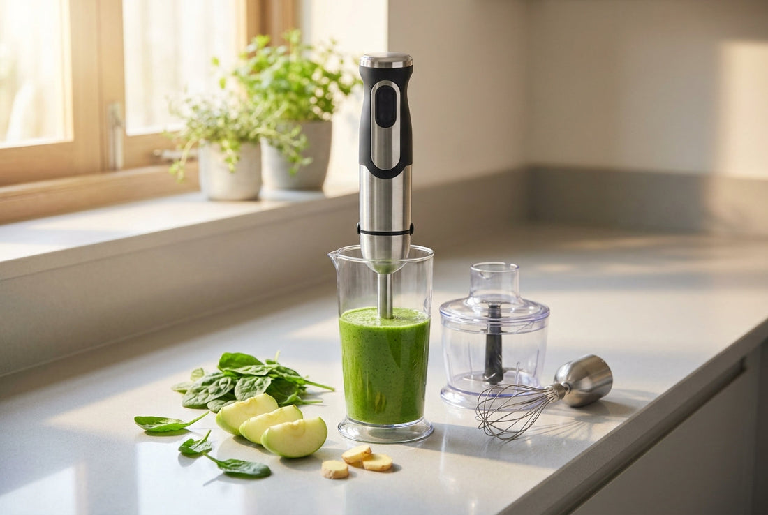 Best hand blenders in India 2026 — immersion blender with chopper and whisk attachments