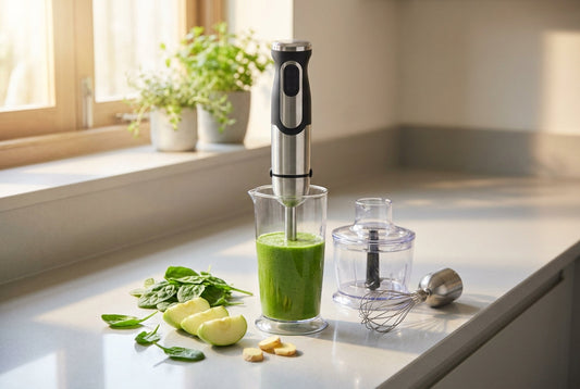 Best hand blenders in India 2026 — immersion blender with chopper and whisk attachments