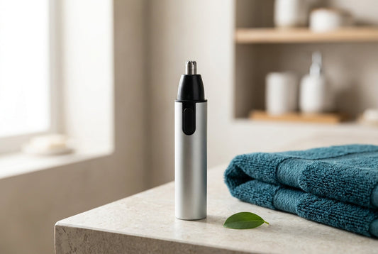 Best nose hair trimmer in India 2026 - electric nose trimmer on a bathroom counter