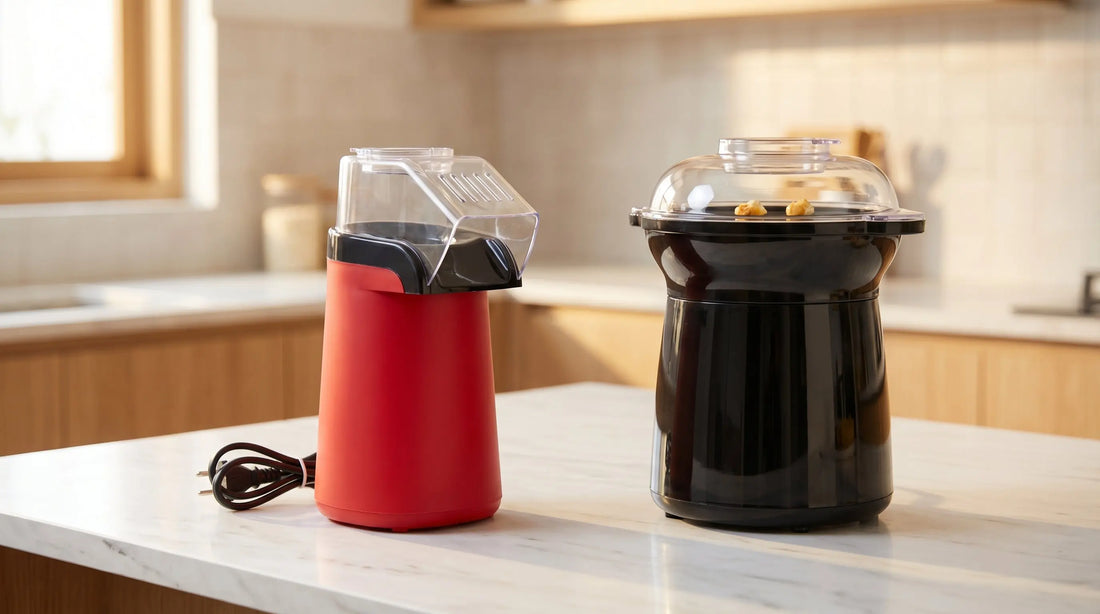 Best popcorn maker for home India - hot air and stirring popcorn makers comparison