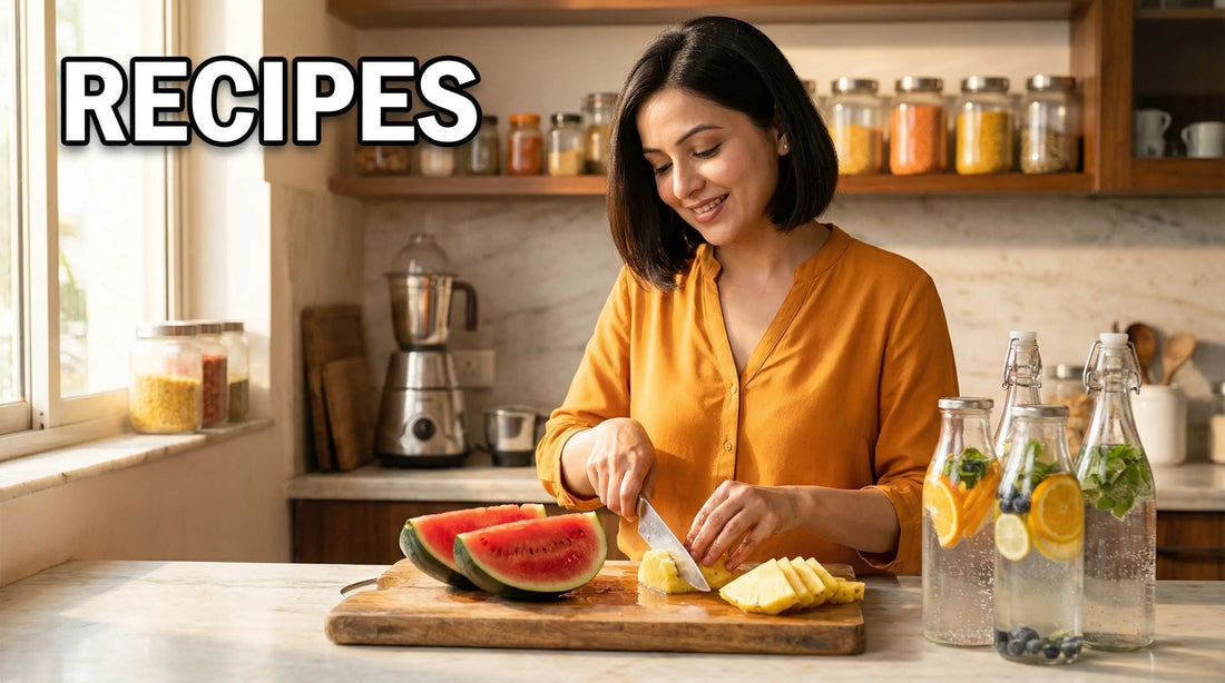 Exotic Fruit Infused Water: Watermelon, Pineapple & Mango