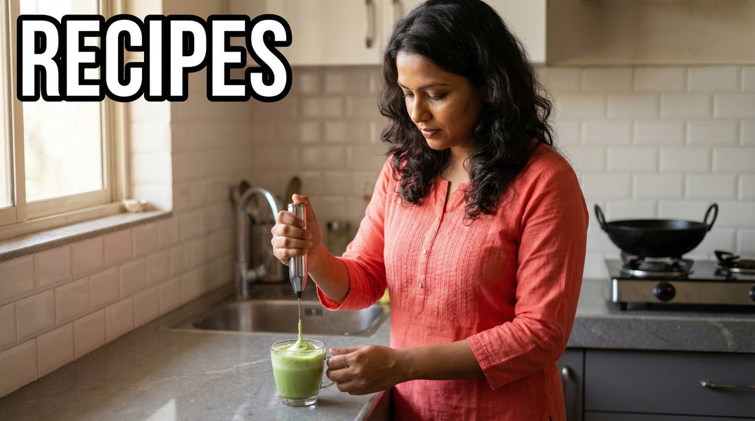 How to Make Matcha Latte at Home with a Milk Frother (Video Recipe)