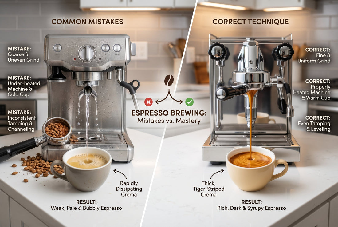 Espresso brewing tips and common mistakes Indian beginners make