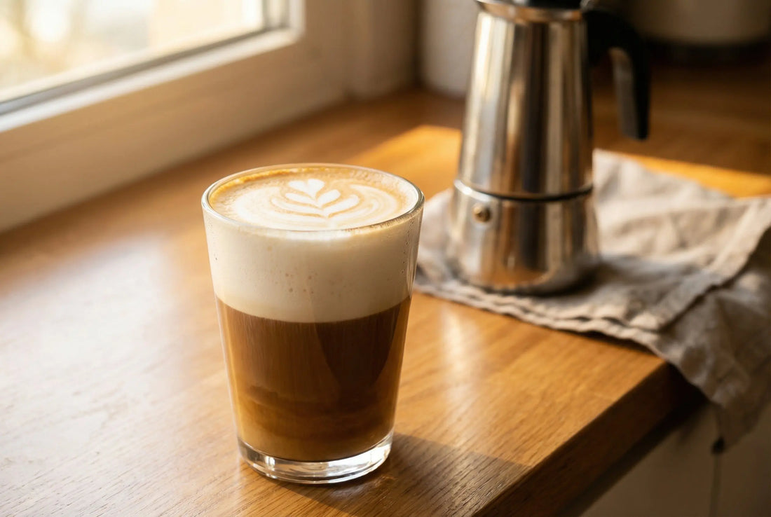Espresso Latte at Home: Moka Pot Coffee + Frothed Milk in 7 Minutes — InstaCuppa