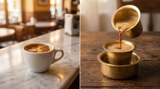 Espresso vs South Indian filter coffee comparison