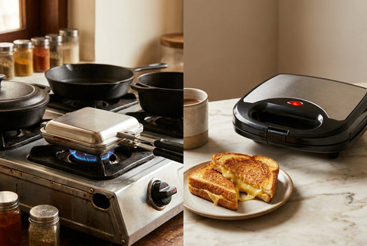 Gas vs electric sandwich maker comparison in an Indian kitchen
