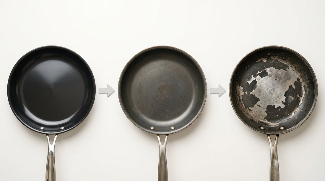 How long does non-stick coating last - timeline of pan wear