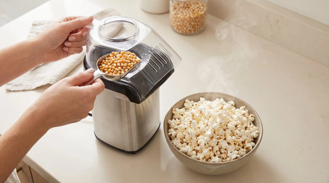 How to make popcorn in a popcorn maker step by step
