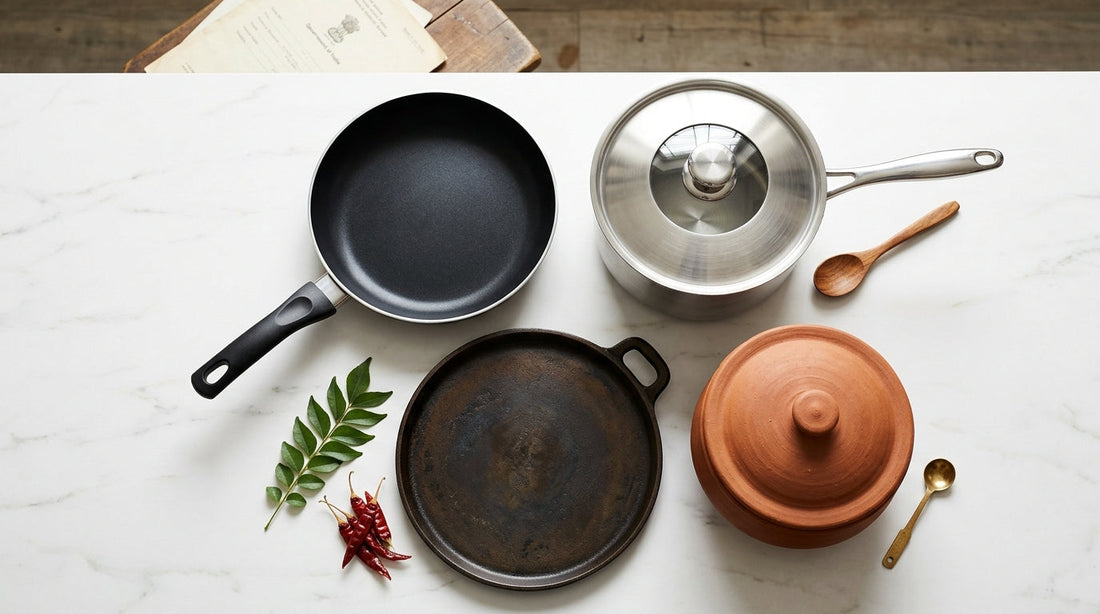 ICMR 2024 dietary guidelines on kitchen cookware types in India