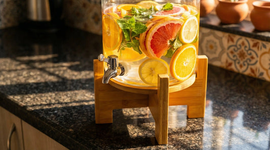 InstaCuppa 5L Glass Dispenser Review: Thermometer, Bamboo Stand & Steel Tap