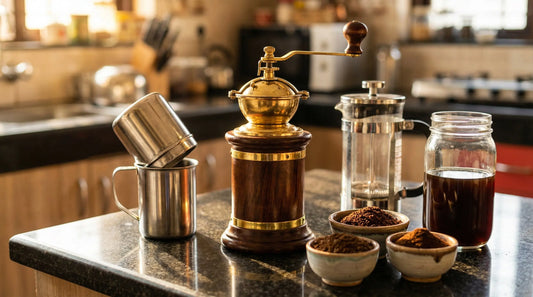 Manual Coffee Grinder for Filter Coffee, French Press & Cold Brew: Grind Guide