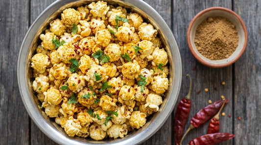 Masala popcorn recipe Indian street style with chaat masala