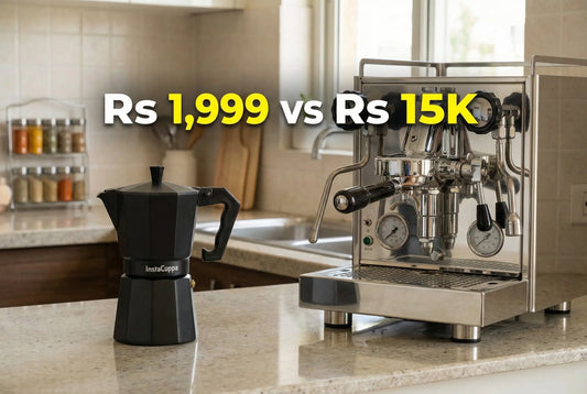 Moka Pot Vs Espresso Machine - InstaCuppa Blog