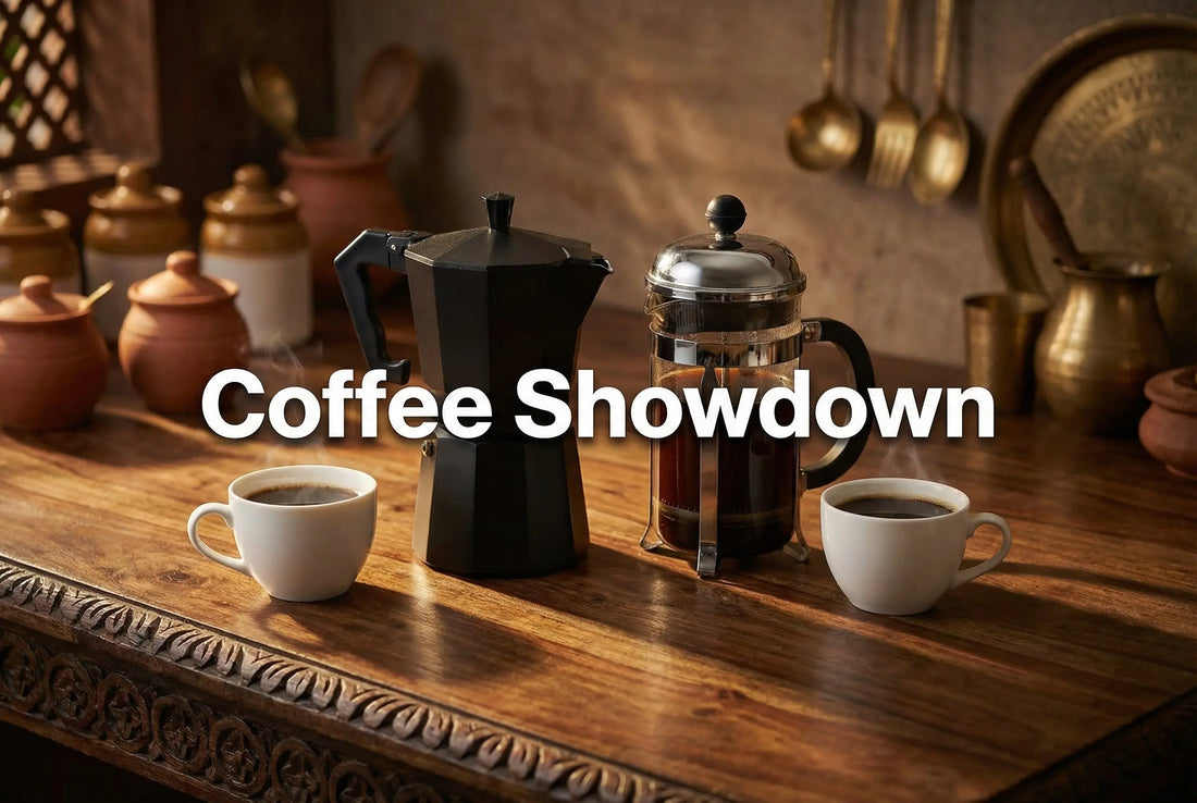 Moka Pot Vs French Press India - InstaCuppa Blog