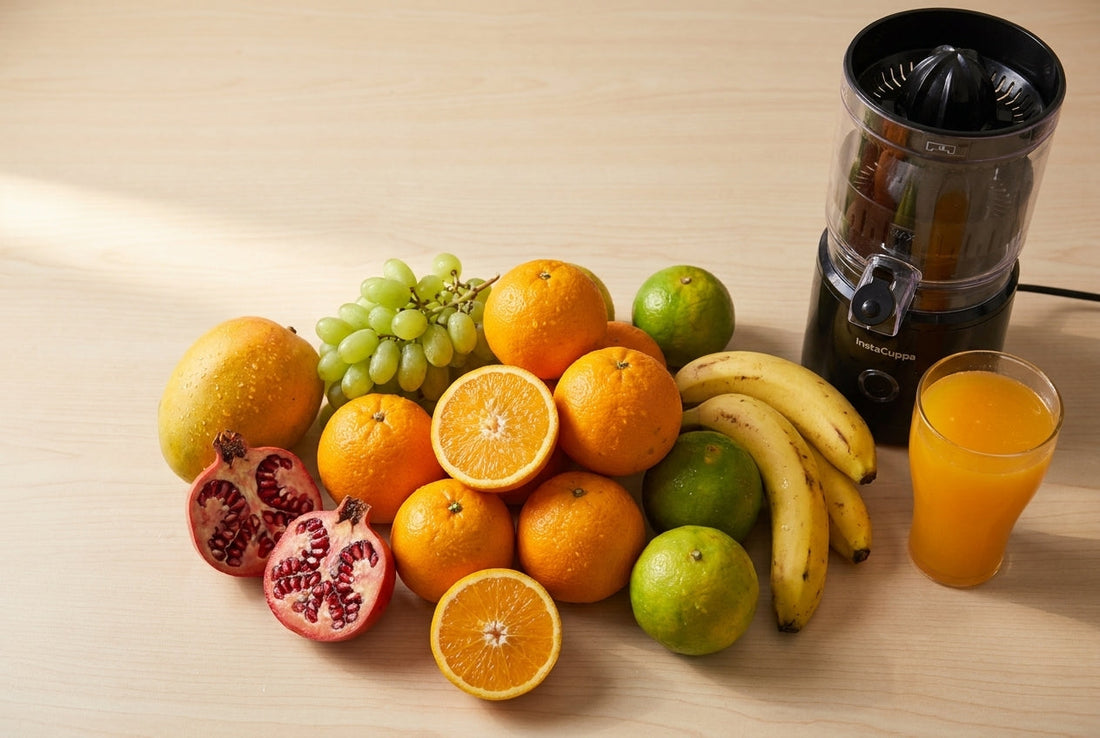 Best fruits in season in India month-by-month with InstaCuppa citrus juicer