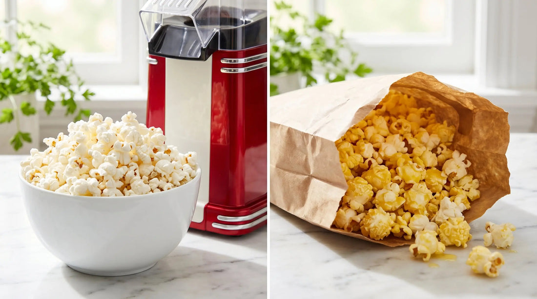 Popcorn maker vs microwave popcorn comparison