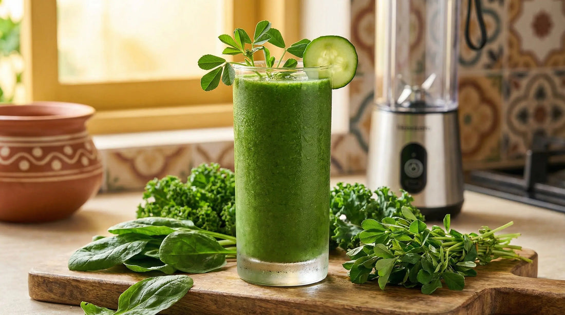 Green Smoothie Recipe: Spinach, Kale & Indian Greens That Work