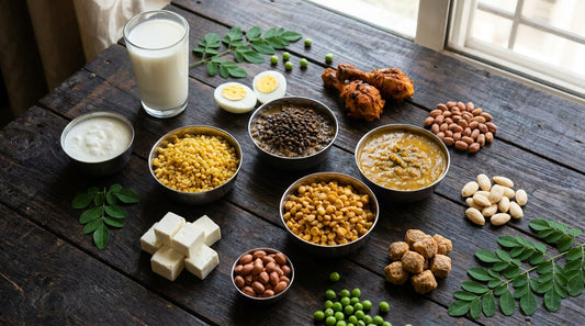 50 high-protein Indian foods list - dal, paneer, eggs, chicken, nuts and seeds